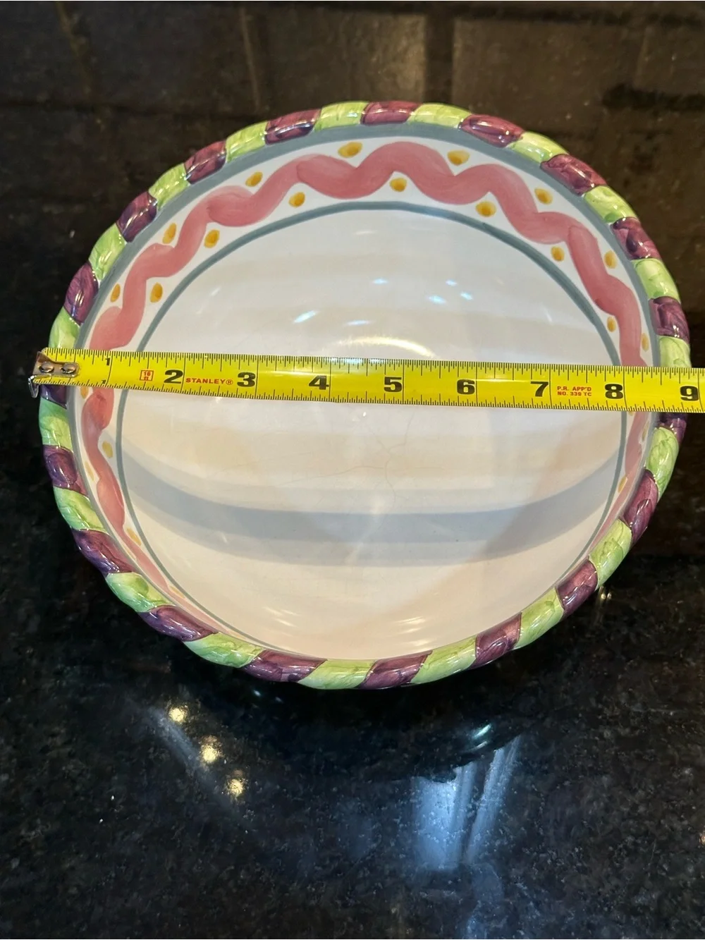 MacKenzie-Childs Hand-Painted Taylor Piccadilly Ceramic bowl - RARE FIND